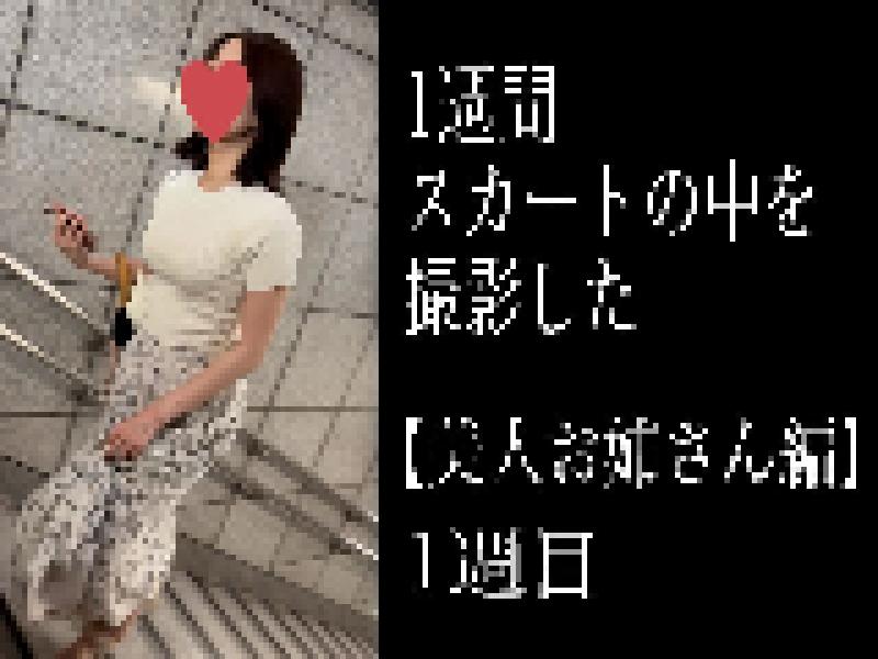 【5日間連続で逆さ撮り】初登場 セクシー下着な５日間 美人お姉さん編（1週目）